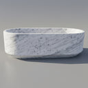 Marble bathtub in Carrara White - Image 2
