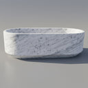 Marble bathtub in Carrara White - Image 2