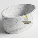Marble bathtub in Carrara White - Image 3