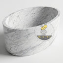 Marble bathtub in Carrara White - Image 3
