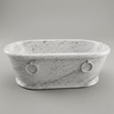 Marble bathtub in Carrara White - Image 2