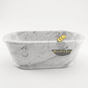 Marble bathtub in Carrara White - Image 4