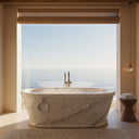 Marble bathtub in Carrara White - Image 3