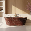 Marble bathtubs in Rosso Lepanto - Image 1
