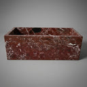 Marble bath tub in Rosso Lepanto - Image 2