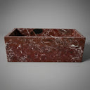 Marble bath tub in Rosso Lepanto - Image 2