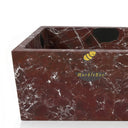Marble bath tub in Rosso Lepanto - Image 4