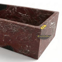 Marble bath tub in Rosso Lepanto - Image 5