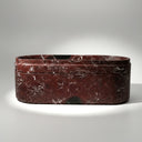 Marble bathroom tub in Rosso Lepanto - Image 2