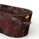 Marble bathroom tub in Rosso Lepanto - Image 4