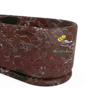 Marble bathroom tub in Rosso Lepanto - Image 5