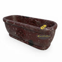 Red Marble Bath in Rosso Lepanto - Image 3