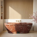 Red Marble Bath in Rosso Lepanto - Image 2