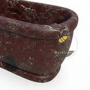 Red Marble Bath in Rosso Lepanto - Image 5