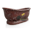 Red Marble Bathtub in Rosso Lepanto - Image 3