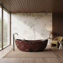 Marble bath tub in Rosso Lepanto - Image 1