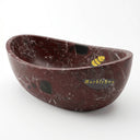 Marble bath tub in Rosso Lepanto - Image 3