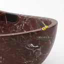Marble bath tub in Rosso Lepanto - Image 5