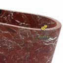 Marble tub in Rosso Lepanto - Image 4