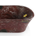 Marble bathroom tub in Rosso Lepanto - Image 1