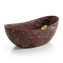 Marble bathroom tub in Rosso Lepanto - Image 3