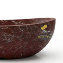 Marble bathroom tub in Rosso Lepanto - Image 4