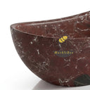Marble bathroom tub in Rosso Lepanto - Image 5
