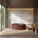 Red Marble Bath in Rosso Lepanto - Image 2
