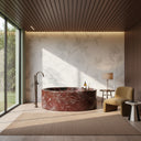 Red Marble Bath in Rosso Lepanto - Image 2