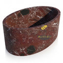 Red Marble Bath in Rosso Lepanto - Image 4