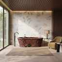 Red Marble Bathtub in Rosso Lepanto - Image 1