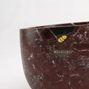 Marble soaking tub in Rosso Lepanto - Image 5