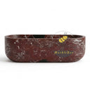 Solid Marble bathtub in Rosso Lepanto - Image 6