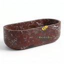 Solid Marble bathtub in Rosso Lepanto - Image 3