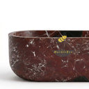 Solid Marble bathtub in Rosso Lepanto - Image 4