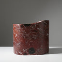 Marble soaking tub in Rosso Lepanto - Image 2