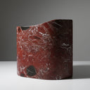 Marble soaking tub in Rosso Lepanto - Image 6