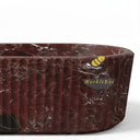 Solid Marble bathtub in Rosso Lepanto - Image 5