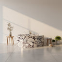 Marble Soaking tub in Calacatta viola - Image 1