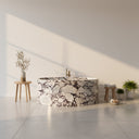 Marble Soaking tub in Calacatta viola - Image 1