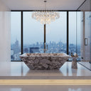 Marble bath tub in Calacatta viola - Image 1