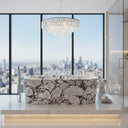 Marble bathroom tub in Calacatta viola - Image 1