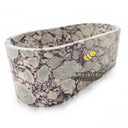 Marble bathroom tub in Calacatta viola - Image 5