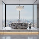 Marble tub in Calacatta viola - Image 1
