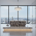 Marble Soaking Tub in Calacatta viola - Image 1