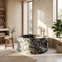 Marble Soaking Tub in Cipollino Ondulato - Image 1