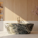Marble bath tub in Cipollino Ondulato - Image 1