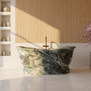 Marble tub in Cipollino Ondulato - Image 2