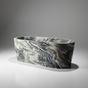 Marble bath tub in Cipollino Ondulato - Image 2