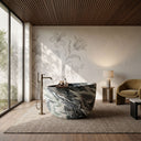 Marble Soaking tub in Rosso Luana - Image 1